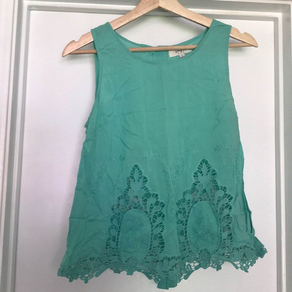 Lace Bottom Tank Top